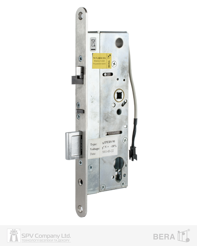 Фото Замок електромеханічний BERA SZPERS90 BS55мм 90мм FP22 SS T2/T3 DIN SOL 12V NC PANIC_FUNCTION EI   в інтернет-магазині lock.ua