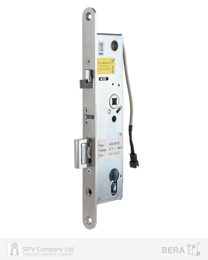Фото Замок електромеханічний BERA SZLER92 BS35мм 92мм FP22 SS T1/T4 DIN SOL 12V NC PANIC_FUNCTION EI   в інтернет-магазині lock.ua