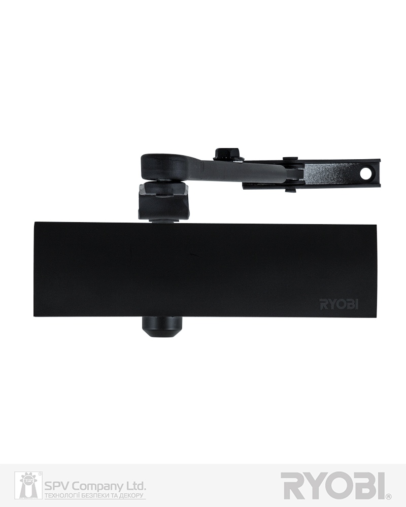 Фото Дотягувач накладний RYOBI 1200 D-1200 ANTHRACITE   STD_ARM EN_2/3/4 80кг 1100мм   FIRE   в інтернет-магазині lock.ua