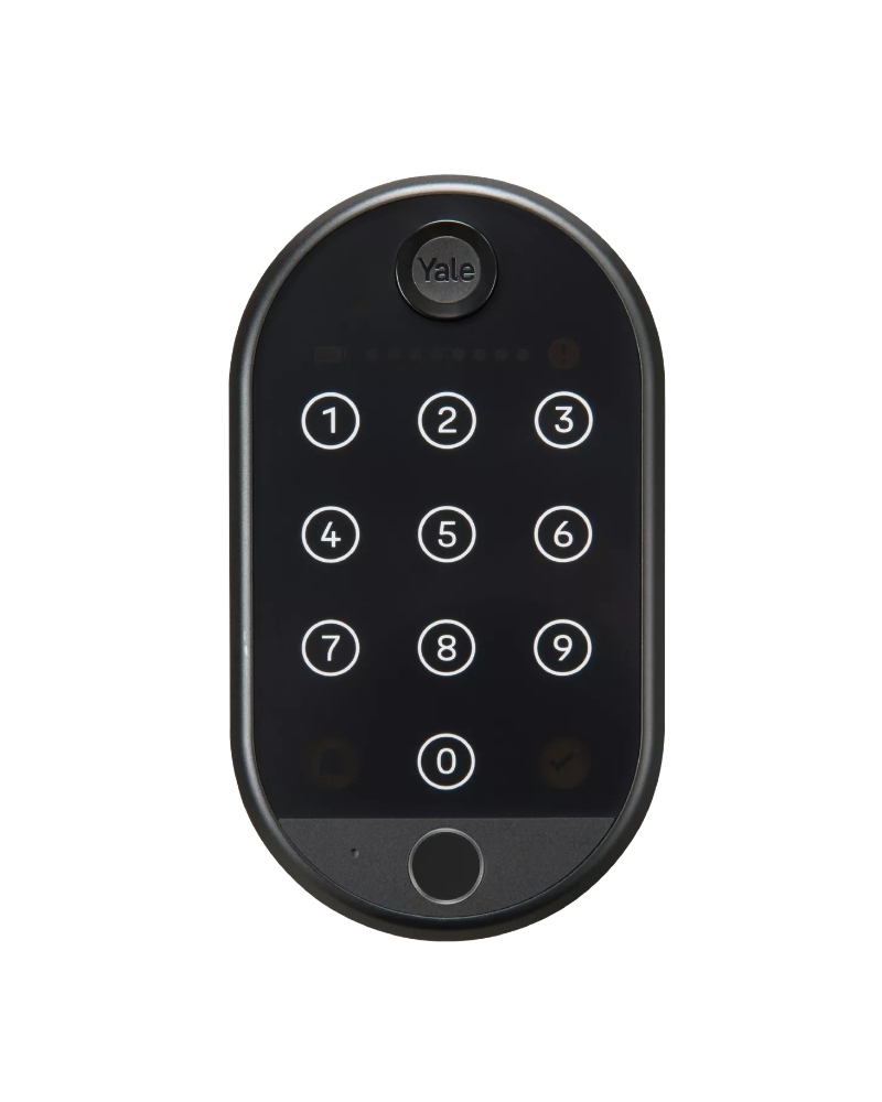Фото Зчитувач електронний  YALE Keypad 2.0 з Fingerprint чорний доступ за відбитком пальця + код в інтернет-магазині lock.ua