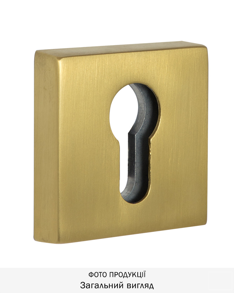 Фото Щиток DISEC     KT002 DIN SQUARE     Латунь_мат   TT       в інтернет-магазині lock.ua