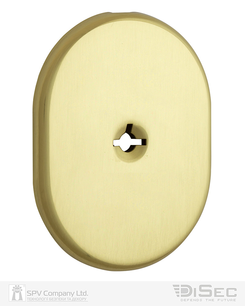 Фото Щиток DISEC     KT2112 OMEGA OVAL     Латунь_полірована   L     Без шторки в інтернет-магазині lock.ua