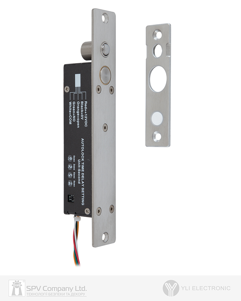 Фото Замок електроригельний YLI YB-800B 12В НЗ 34 мм з елементом позиціонування в інтернет-магазині lock.ua