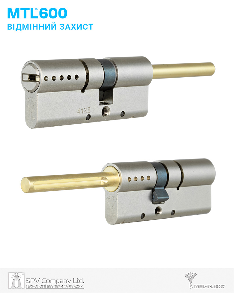 Фото Циліндр MUL-T-LOCK DIN_ST XP   MTL600 121-168 NST 90x(31-78)   CAM30   3KEY DND3D_BLUE_INS 264S в інтернет-магазині lock.ua