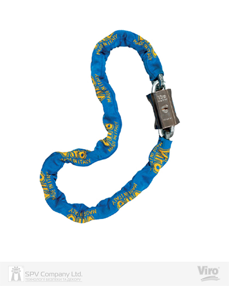 Фото Замок висячий VIRO MOTO BLOCCA CATENA   з ланцюгом 90 см   2KEY       в інтернет-магазині lock.ua