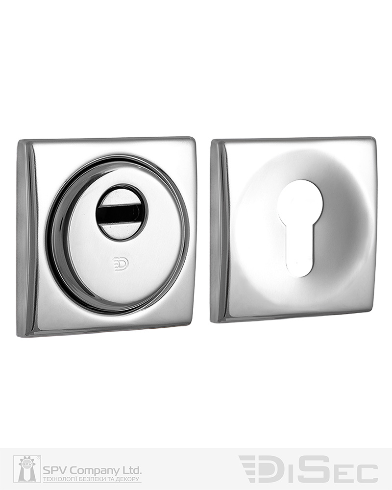Фото Протектор DISEC   SFERIK BD+ DIN SQUARE 25мм   Хром_полірований 3клас C     Комплект в інтернет-магазині lock.ua