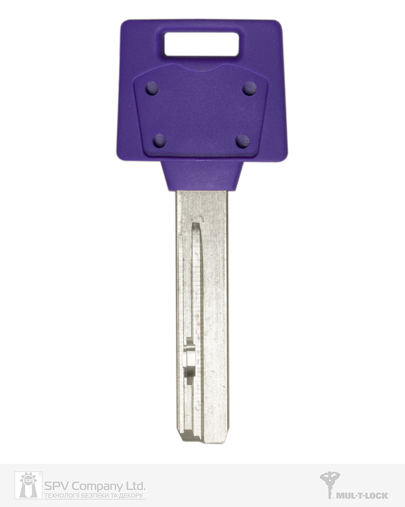 Фото Ключ MUL-T-LOCK MTL400 1KEY 3865 42,5мм HORIZONTAL   NSi 31мм     DND3D_PURPLE_INS     в інтернет-магазині lock.ua