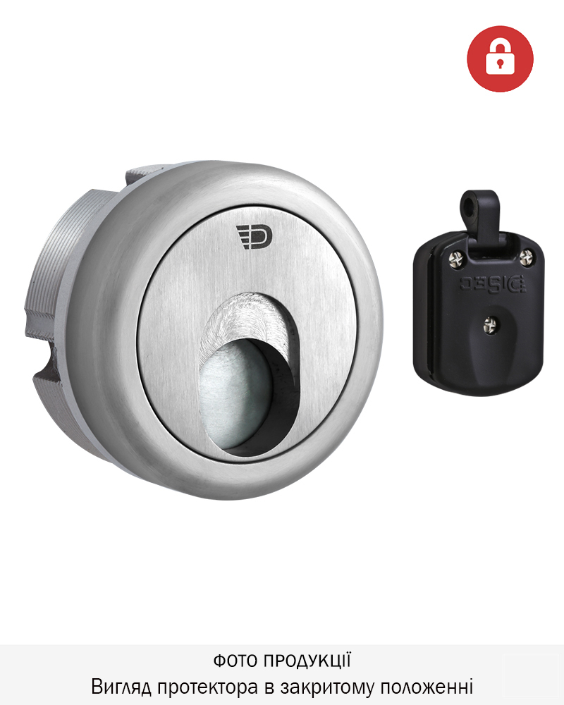 Фото Протектор DISEC MAGNETIC_3G   3G2 DIN   25мм   Нерж.сталь_мат 3клас IT 3KEY KM0P3G Зовнішній, без щитка в інтернет-магазині lock.ua