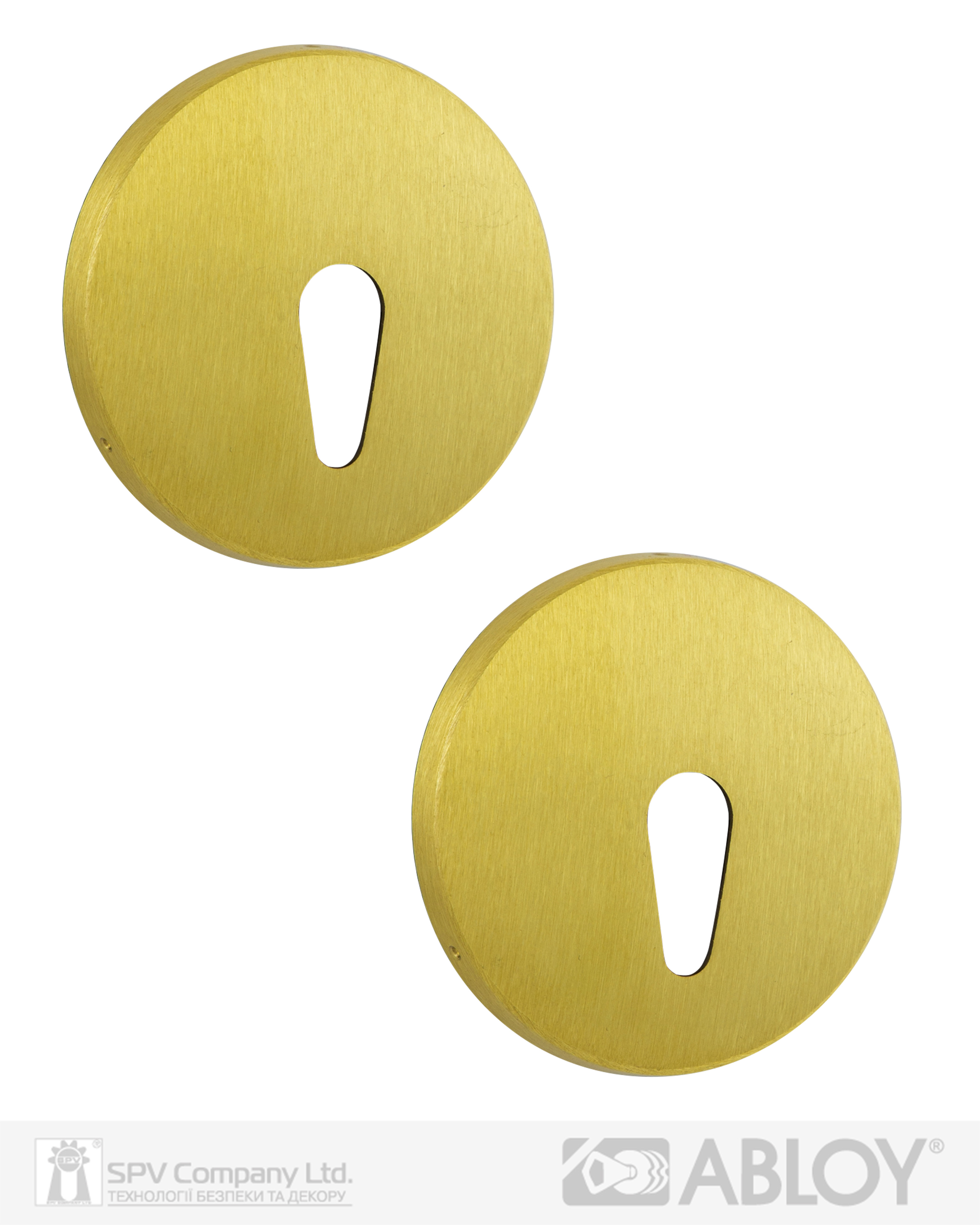 Фото Щиток ABLOY   LH002   A ROUND   Латунь_мат 38-60мм універсальне   MS_HA Комплект в інтернет-магазині lock.ua