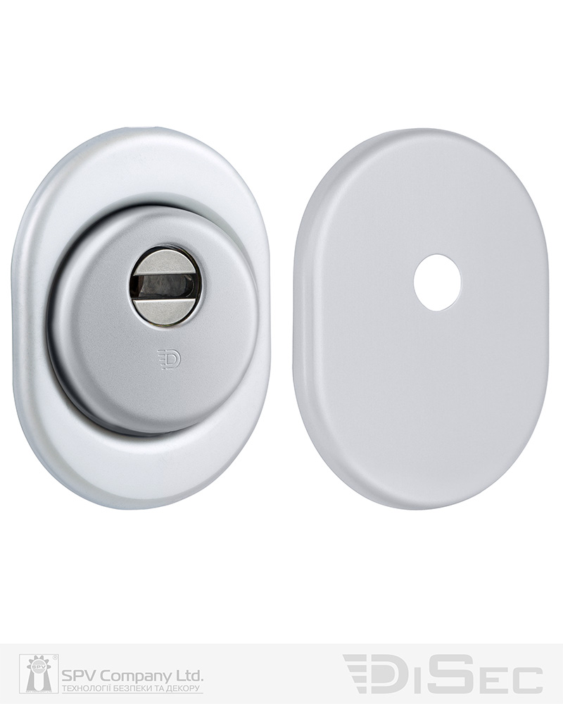 Фото Протектор DISEC   SFERIK BD+ DIN OVAL 25мм   Нікель_сатин 3клас S     Комплект штоковий в інтернет-магазині lock.ua