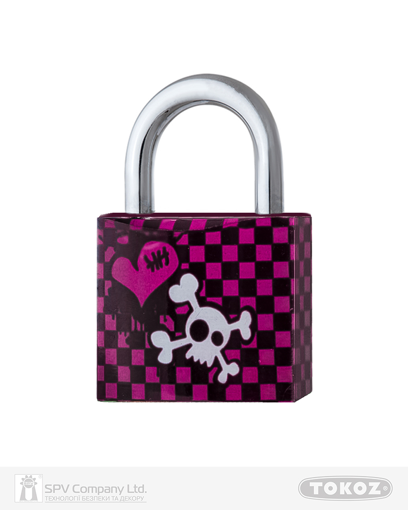 Фото Замок висячий TOKOZ EMO_40       3KEY TK1_M NR_shackle 22мм 6,2мм     в інтернет-магазині lock.ua