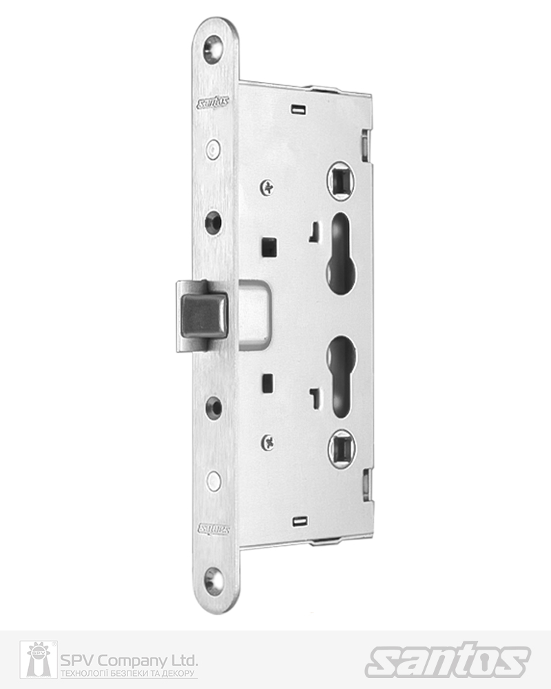 Фото Замок SANTOS для активної стулки врізний J530-T 1 Locking BS65мм 72мм Zinc   9x9мм/65x65мм                 в інтернет-магазині lock.ua