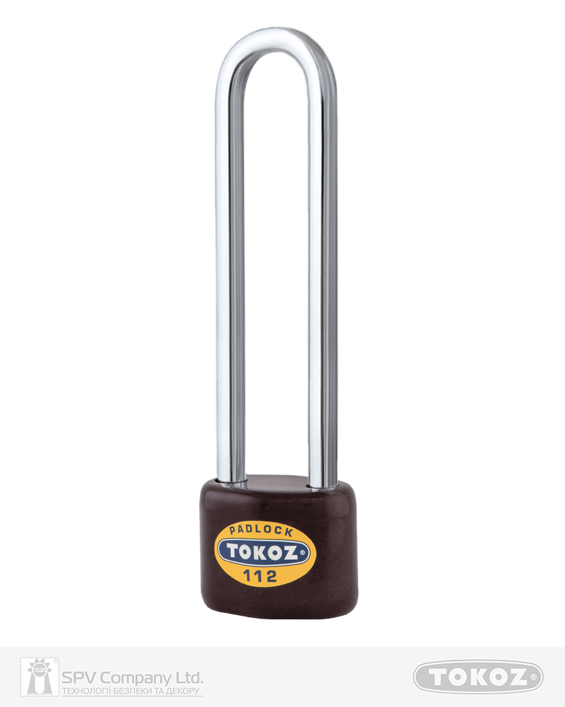 Фото Замок висячий TOKOZ 112/50_LONG       3KEY TK1_M R_shackle 130мм 9мм     в інтернет-магазині lock.ua