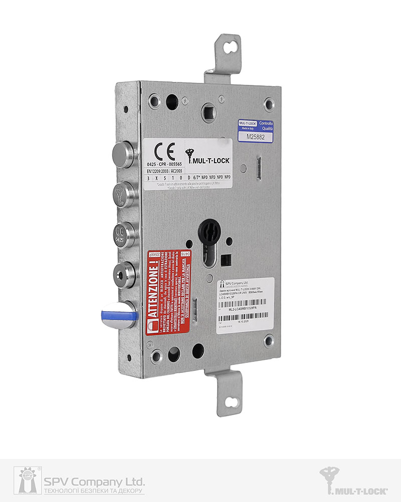 Фото Замок врізний MUL-T-LOCK 3-WAY DIN LCASMB10328PA CR UNIV   BS65мм 85мм             L.O.G. w/o_SP в інтернет-магазині lock.ua