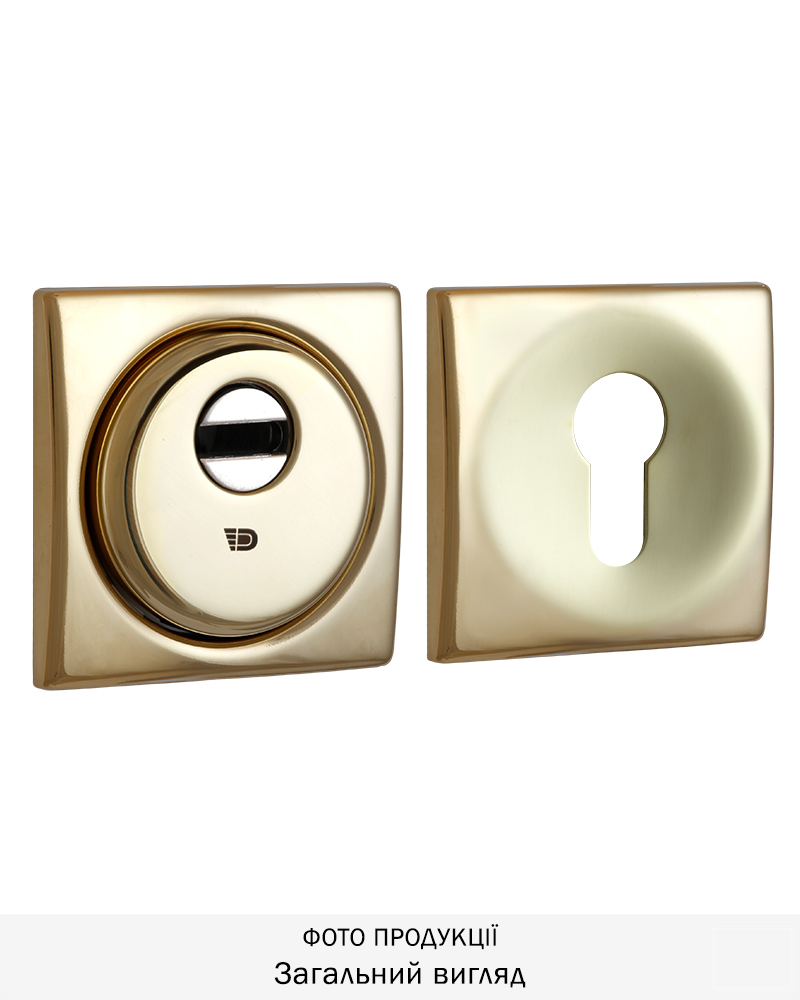Фото Протектор DISEC   SFERIK BD16 DIN SQUARE 25мм   Латунь_PVD 3клас 2     Комплект в інтернет-магазині lock.ua