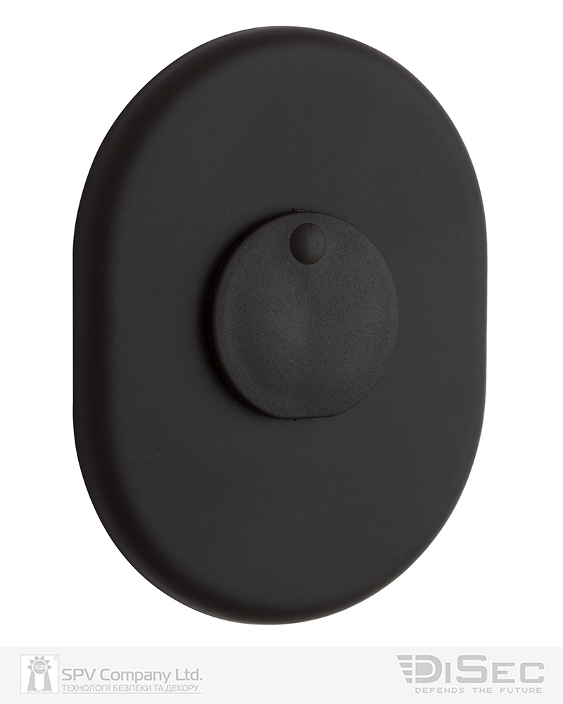 Фото Щиток DISEC     KT088 MATRIX OVAL     Фарба_чорна   N     З шторкою в інтернет-магазині lock.ua
