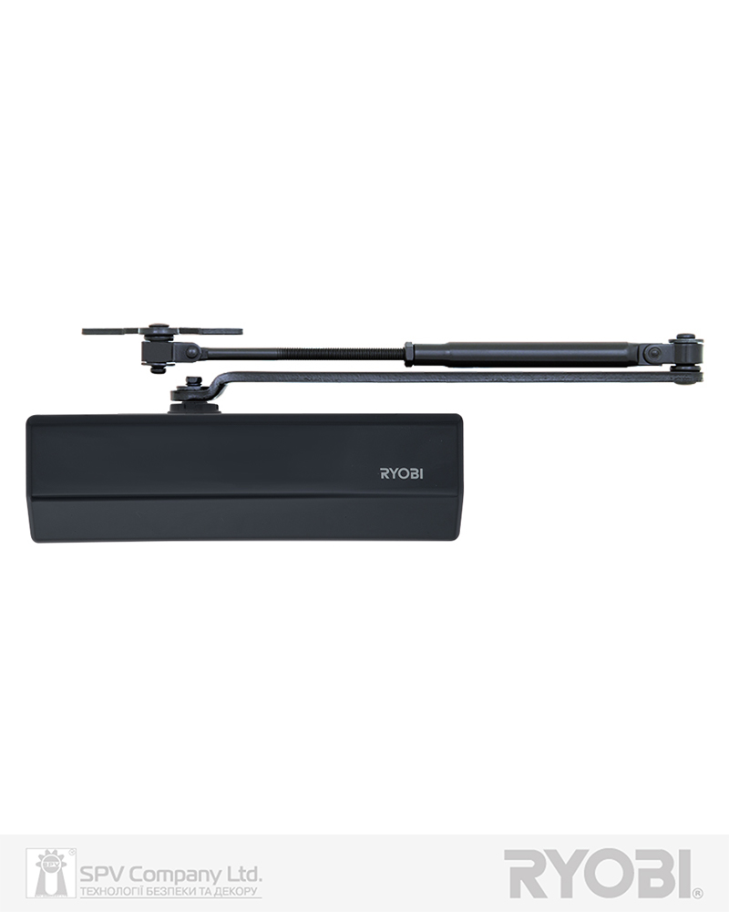 Фото Дотягувач накладний RYOBI 1500 D-1554 ANTHRACITE   UNIV_ARM EN_2/3/4 до_80кг 1100мм   FIRE осьового типу верхнього монтажу   в інтернет-магазині lock.ua