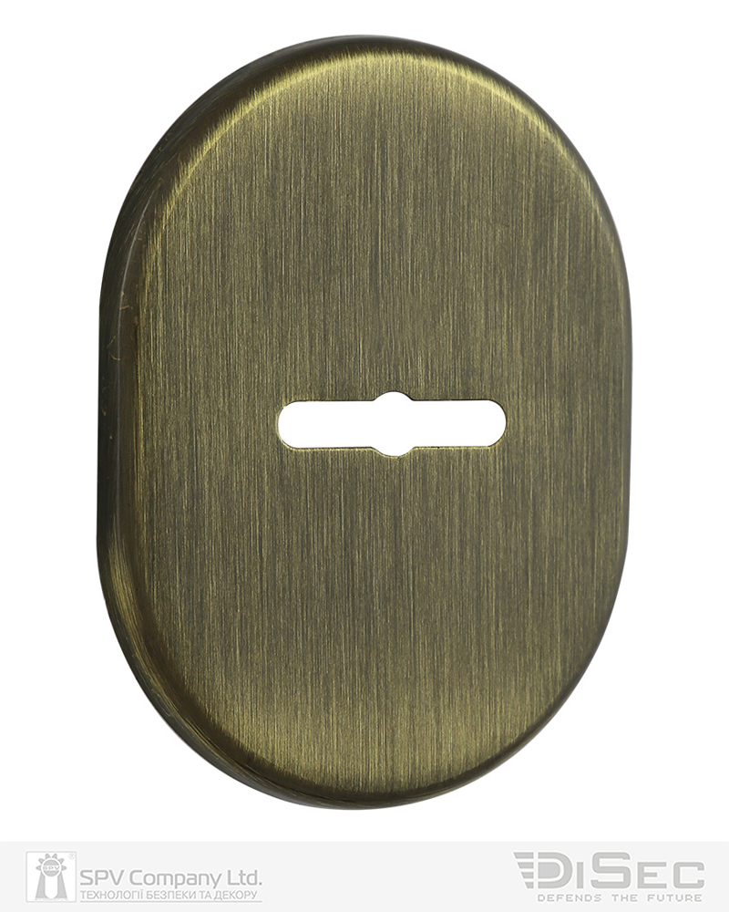 Фото Щиток DISEC     KT090 MATRIX OVAL     Бронза_сатин   BS     з прихованою шторкою в інтернет-магазині lock.ua