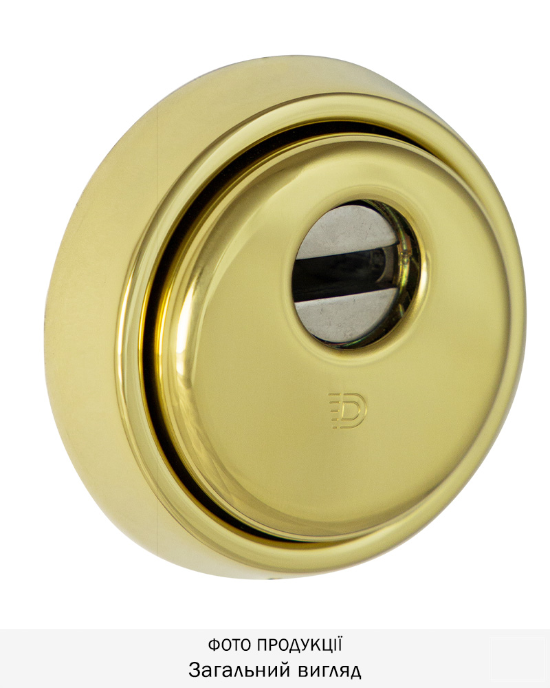 Фото Протектор DISEC   MONOLITO_MILANO BD210 DIN ROUND 25мм   Латунь_PVD 3клас 2     Зовнішній в інтернет-магазині lock.ua