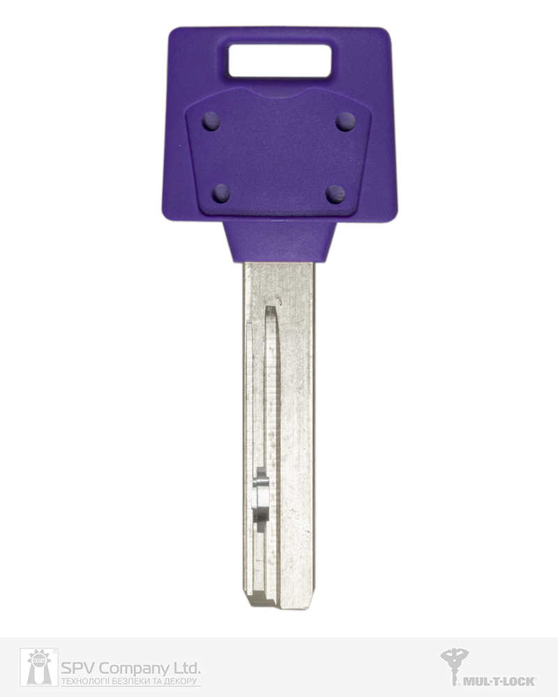 Фото Ключ MUL-T-LOCK MTL400 1KEY 3867 42,5мм HORIZONTAL   NSi 31мм     DND3D_PURPLE_INS     в інтернет-магазині lock.ua