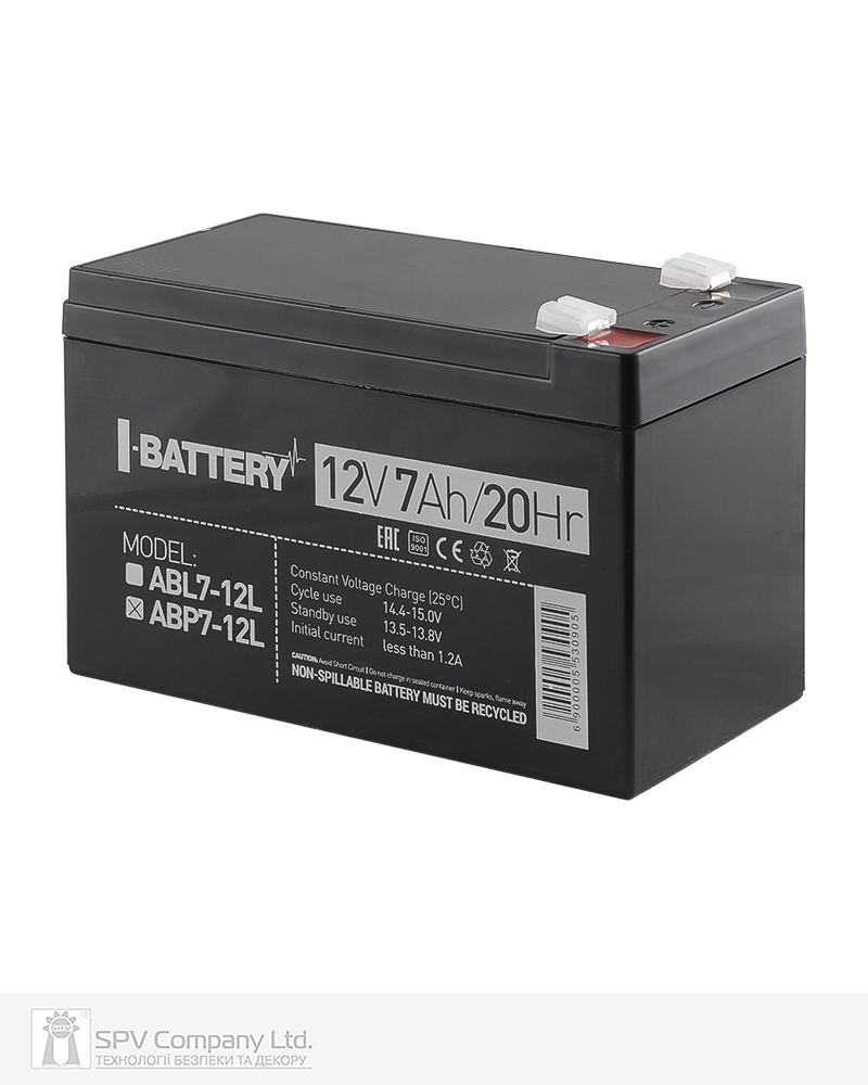 Фото Акумулятор СПВ ABP7-12L I-battery свинцево-кислотний  в інтернет-магазині lock.ua