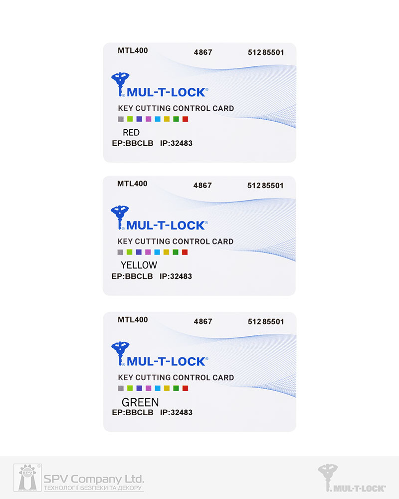 Фото Картка_кодова MUL-T-LOCK MTL400   4867 3in1 (3шт) в інтернет-магазині lock.ua