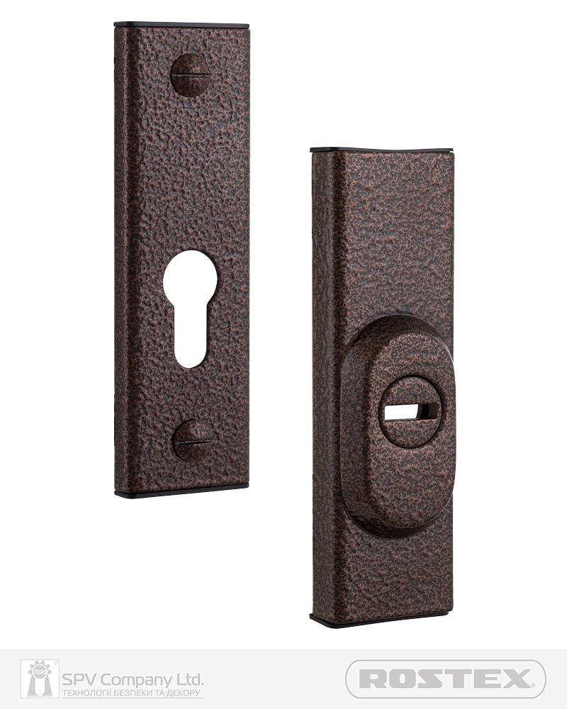 Фото Протектор ROSTEX   R1/R4 R3 DIN PLATE 22мм 38-55мм Фарба_коричнева_антік 3клас BROWN     Комплект в інтернет-магазині lock.ua
