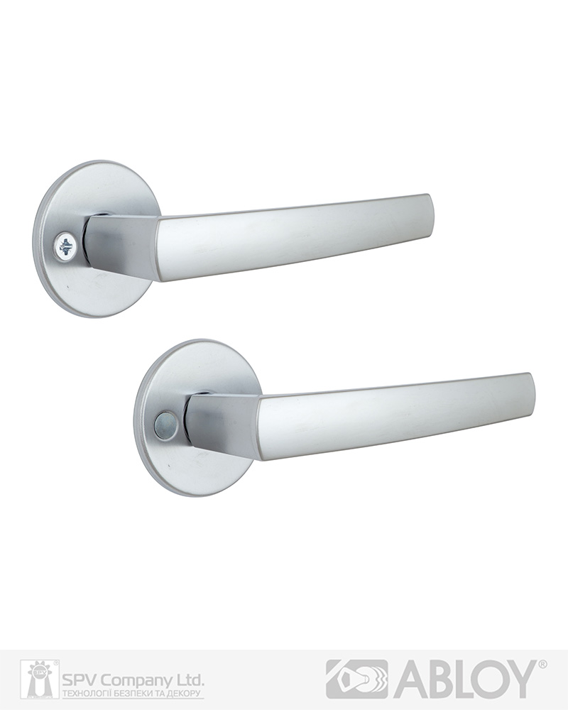 Фото Ручка дверна ABLOY POLARITA 16/001 mov-mov FIN ROUND   Хром_сатин 40мм наскрізь Polarita ZN_HCR Комплект в інтернет-магазині lock.ua