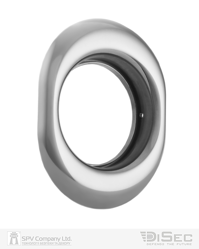 Фото Щиток DISEC     A1559   OVAL     Хром_полірований   C     з різьбою до протекторів DISEC в інтернет-магазині lock.ua