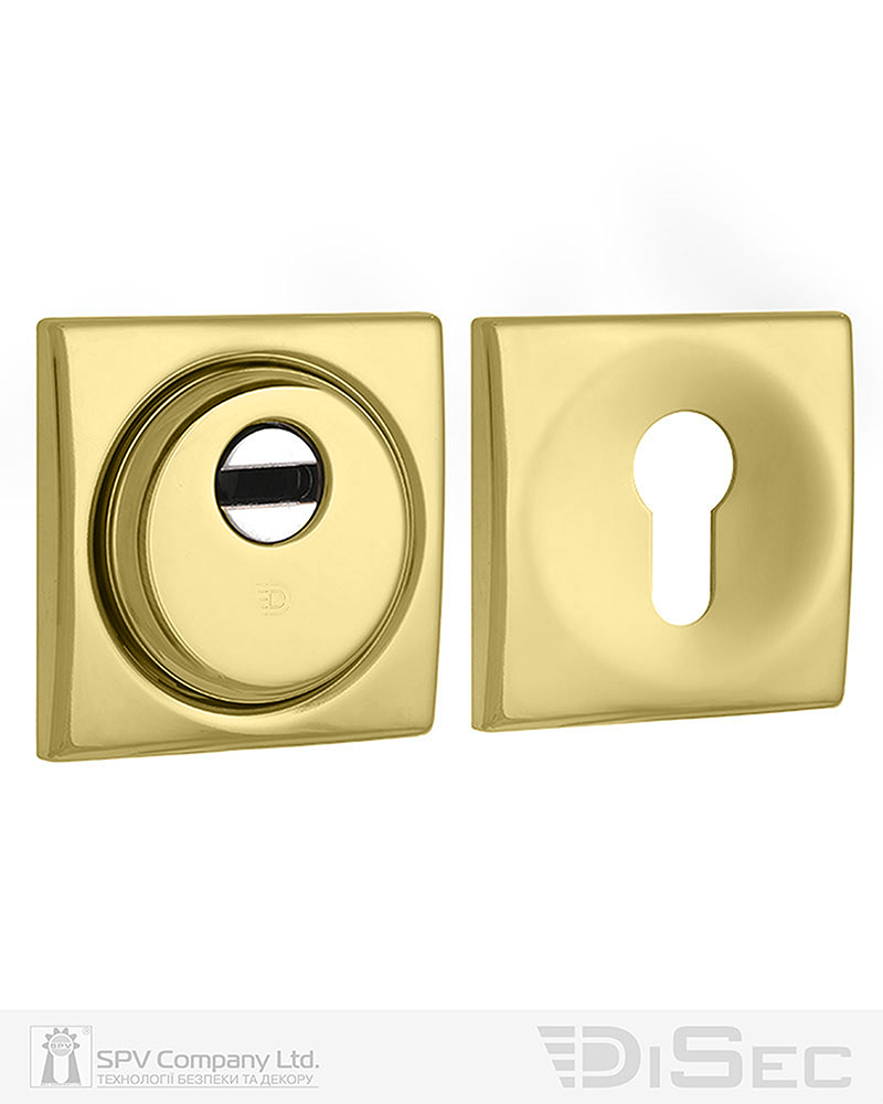 Фото Протектор DISEC   SFERIK BD+ DIN SQUARE 25мм   Латунь_PVD 3клас 2     Комплект в інтернет-магазині lock.ua