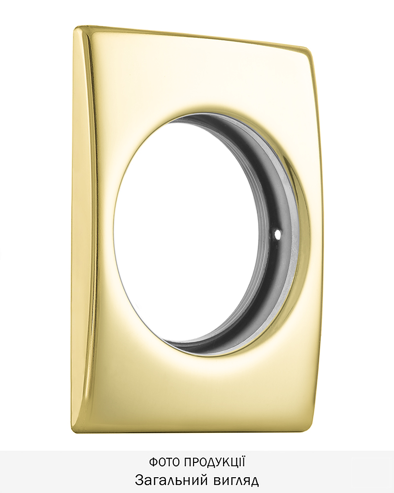 Фото Щиток DISEC     KT3481   RECTANGL     Латунь_PVD   2     з різьбою до протекторів DISEC в інтернет-магазині lock.ua