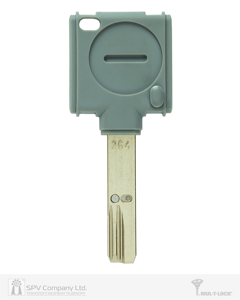 Фото Ключ MUL-T-LOCK INTERACTIVE+ 1KEY 264S 39.5мм HORIZONTAL   NSi 31мм     SYNER_GREY     в інтернет-магазині lock.ua