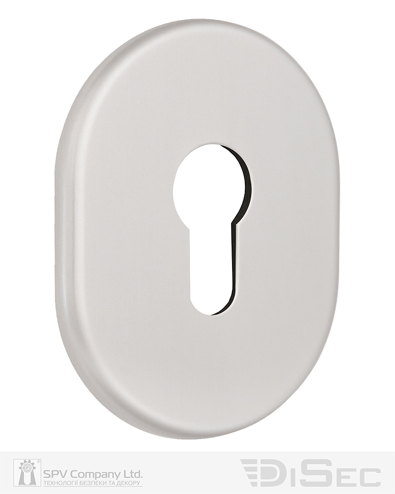 Фото Щиток DISEC     KT036 DIN_OVAL OVAL     Нікель_сатин   S       в інтернет-магазині lock.ua