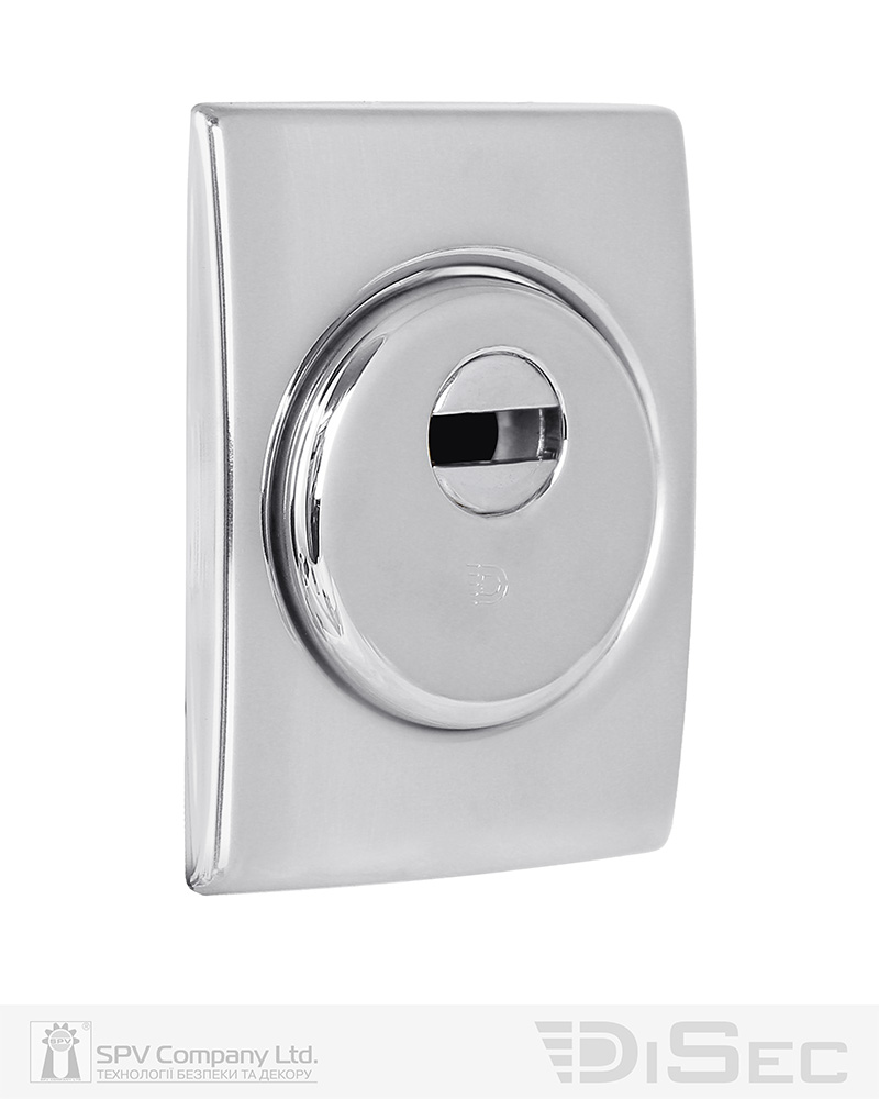 Фото Протектор DISEC   SFERIK BD+ DIN RECTANGL 25мм   Хром_полірований 3клас C     Зовнішній в інтернет-магазині lock.ua