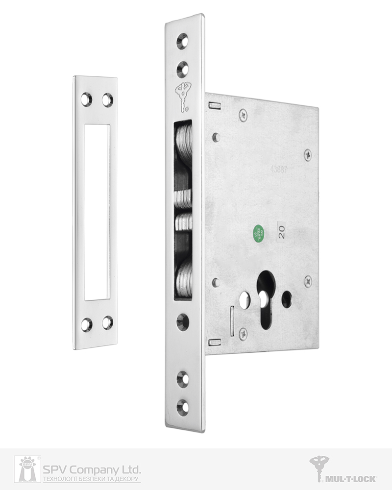 Фото Замок врізний MUL-T-LOCK 1-WAY DIN 352K NC UNIV   BS60мм                 SP в інтернет-магазині lock.ua