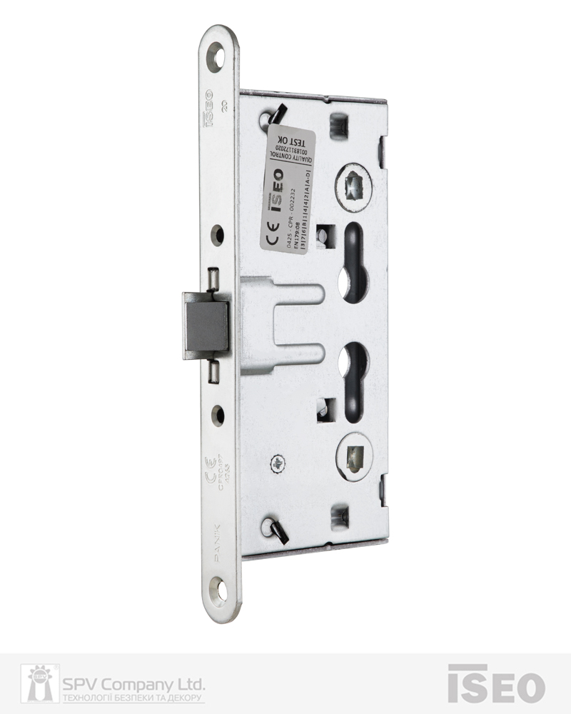 Фото Замок ISEO   врізний 214120654 1 Locking BS65мм 72мм   9x9мм Zinc PANIC FUNCTION D/E в інтернет-магазині lock.ua