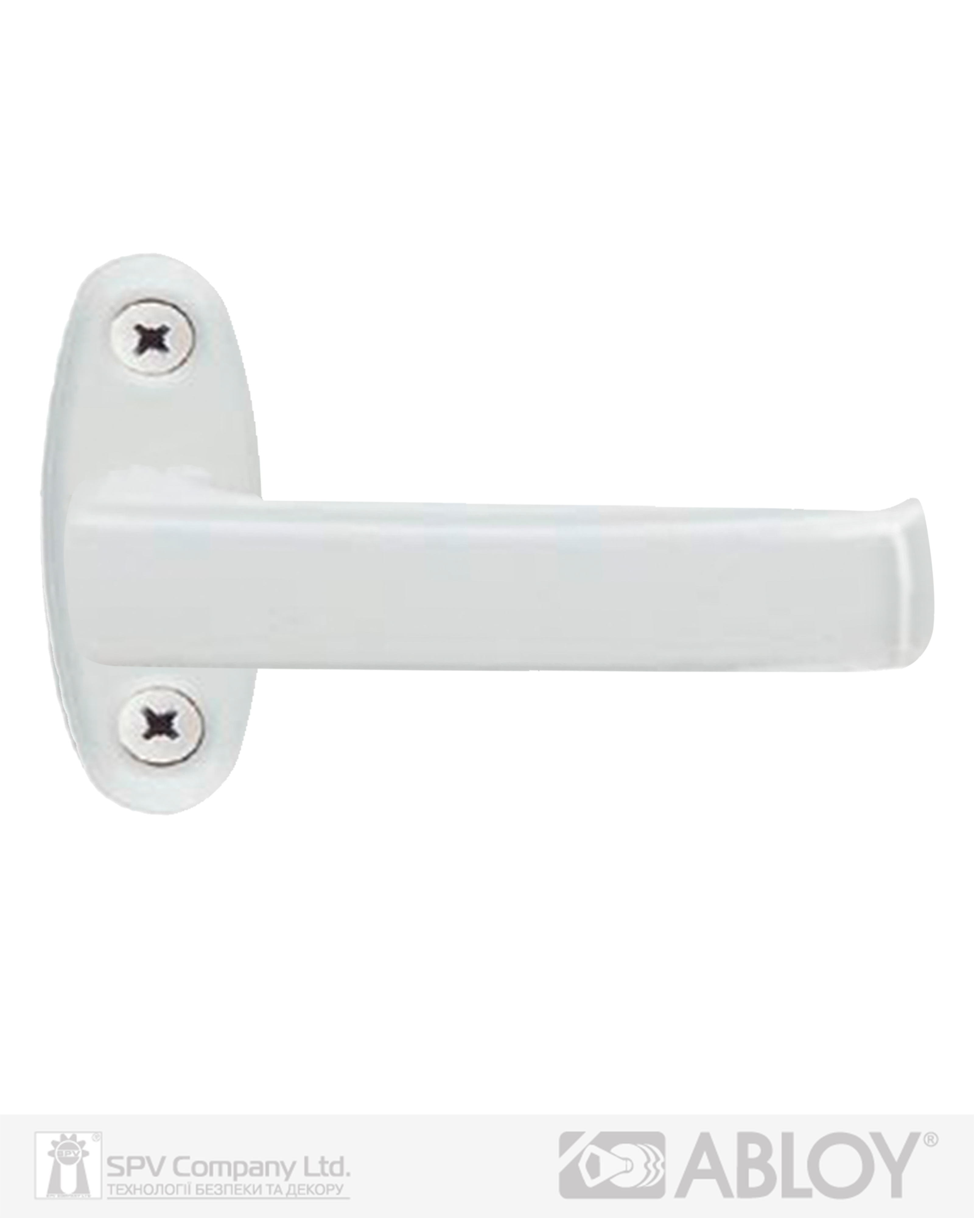 Фото Ручка віконна ABLOY   55/152 mov FIN_FOR_WINDOW OVAL   Фарба_біла   накладне   ZN_JVA Внутрішній в інтернет-магазині lock.ua