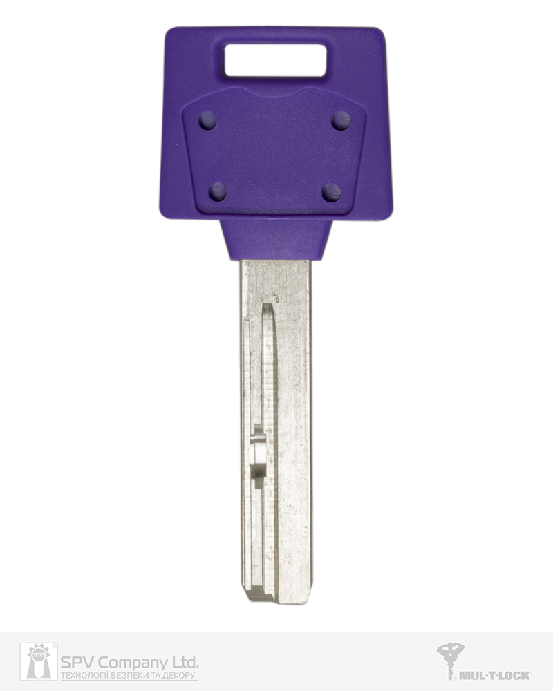 Фото Ключ MUL-T-LOCK MTL400 1KEY 2865 42,5мм HORIZONTAL   NSi 31мм     DND3D_PURPLE_INS     в інтернет-магазині lock.ua