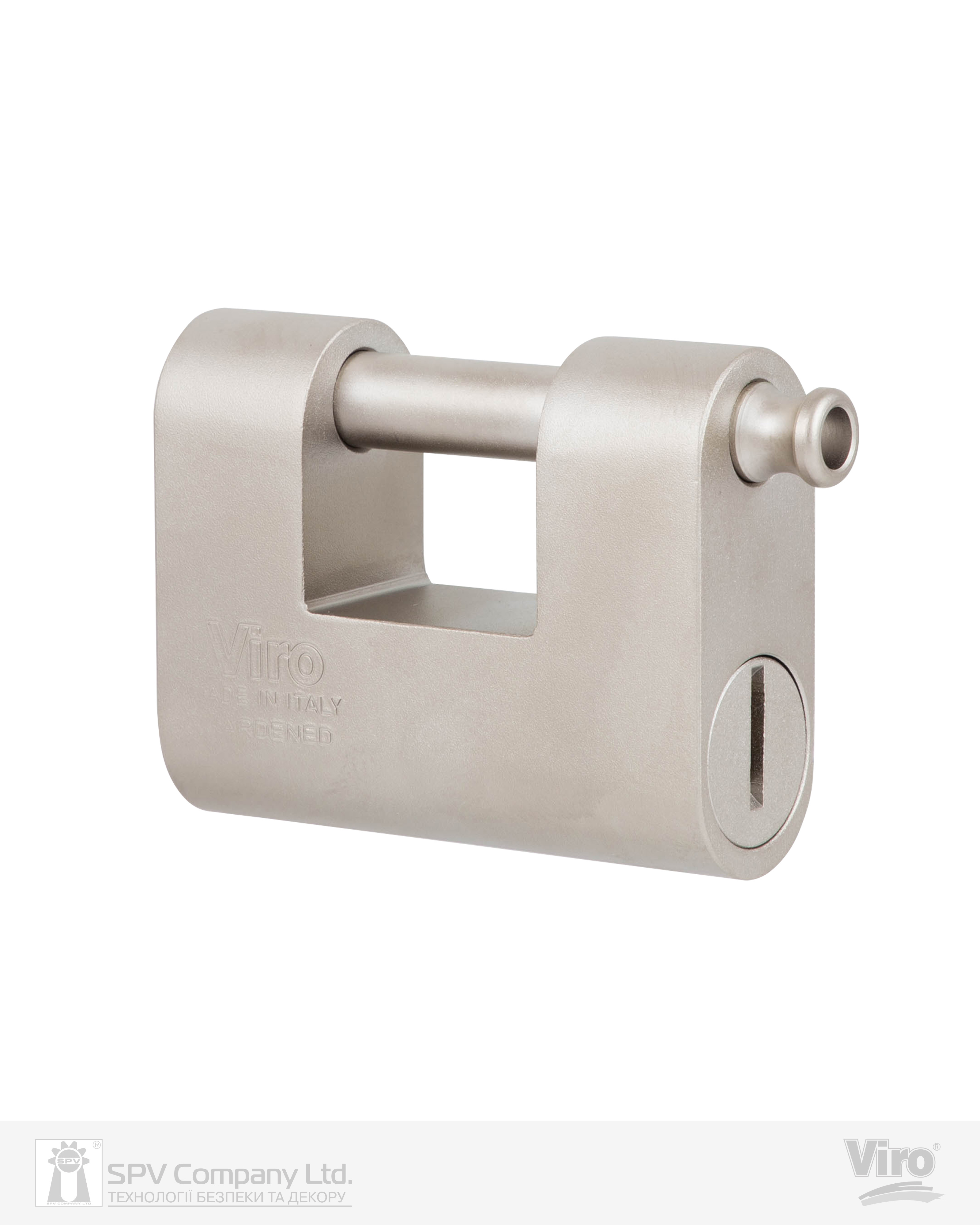 Фото Замок висячий VIRO MONOLITH 4144       3KEY   20,5мм SLID_shackle 13мм BOX key profile patented в інтернет-магазині lock.ua