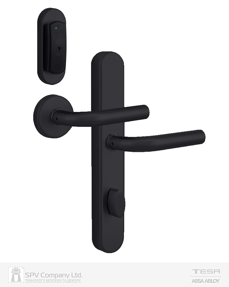 Фото Замок TESA SPY DESIGN V3 VECTOR MIFARE   чорний P 2UB4 BS60мм 23 мм Rounded BLACK UNIV STD в інтернет-магазині lock.ua