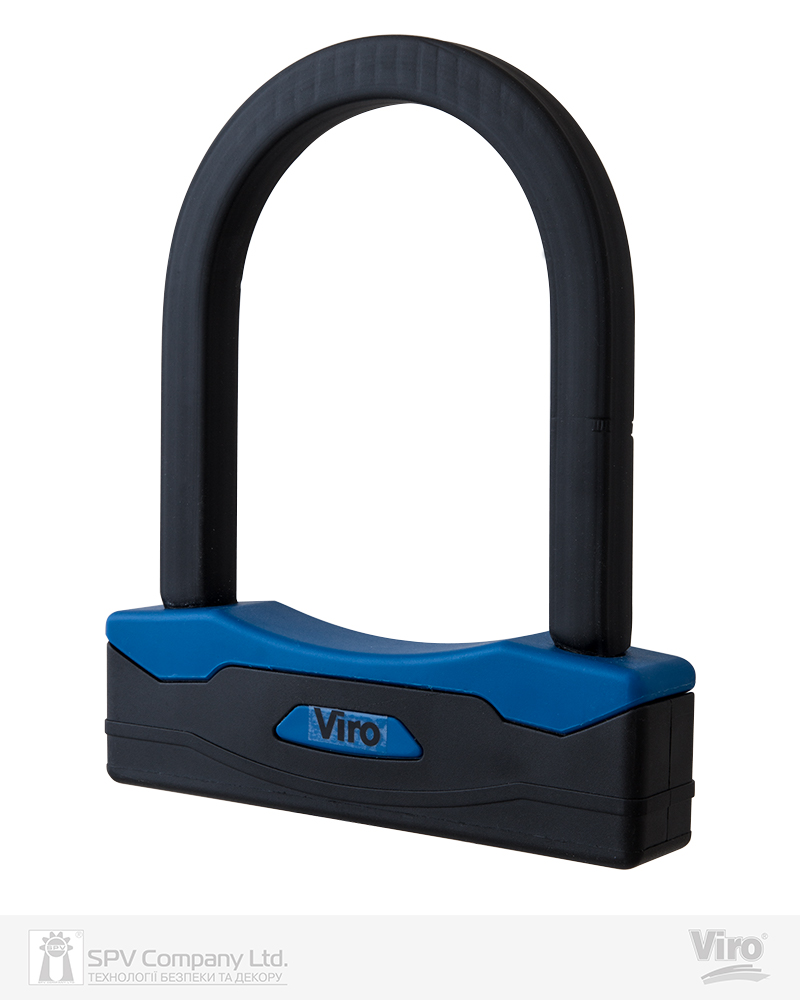 Фото Замок VIRO MOTO SEZIONE BLACK       2KEY   127мм   в інтернет-магазині lock.ua