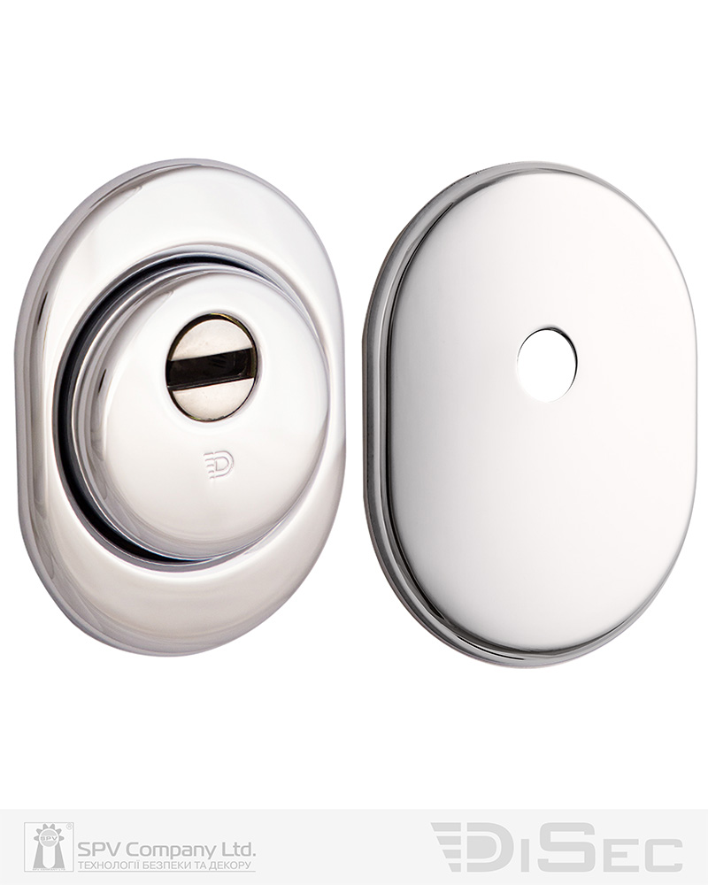Фото Протектор DISEC   SFERIK BD+ DIN OVAL 25мм   Нікель_сатин 3клас S     Комплект штоковий в інтернет-магазині lock.ua
