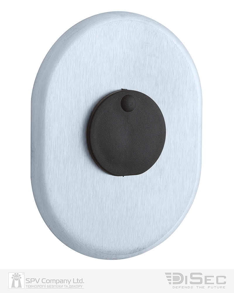 Фото Щиток DISEC     KT088 MATRIX OVAL     Хром_мат   T     З шторкою в інтернет-магазині lock.ua