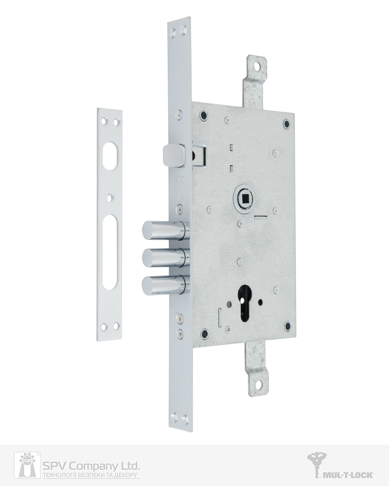 Фото Замок врізний MUL-T-LOCK 3-WAY DIN 352R NC UNIV   BS65мм 85мм               SP в інтернет-магазині lock.ua