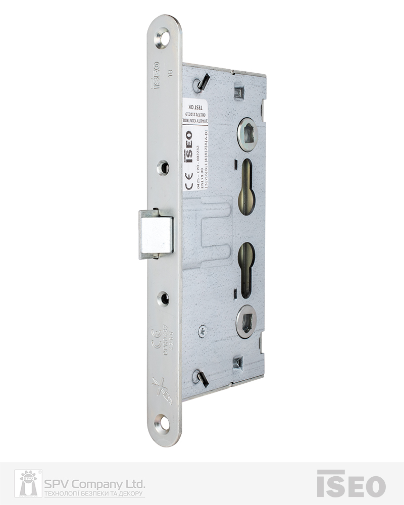 Фото Замок ISEO для активної стулки врізний 214110654 1 Locking BS65мм 72мм   9х9мм/9х9мм Zinc   в інтернет-магазині lock.ua