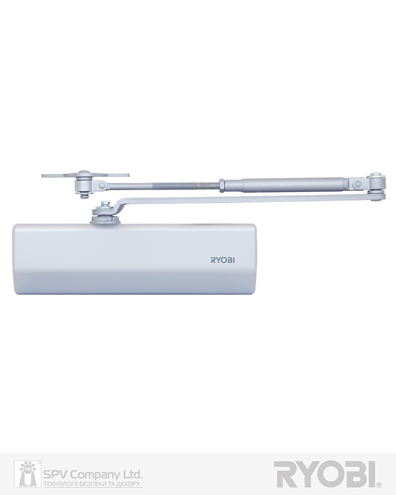 Фото Дотягувач накладний RYOBI 1500 D-1554 SILVER   UNIV_ARM EN_2/3/4 до_80кг 1100мм   FIRE осьового типу верхнього монтажу   в інтернет-магазині lock.ua