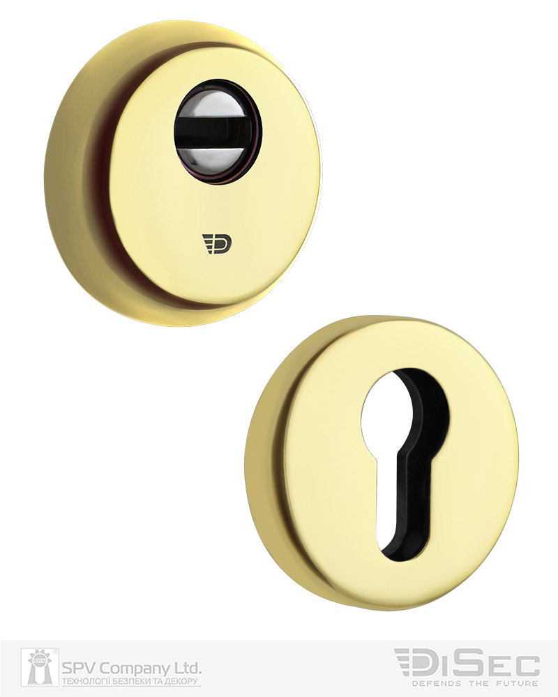 Фото Протектор DISEC     BD54 DIN ROUND 13мм 70мм Латунь_полірована 3клас L     Комплект в інтернет-магазині lock.ua