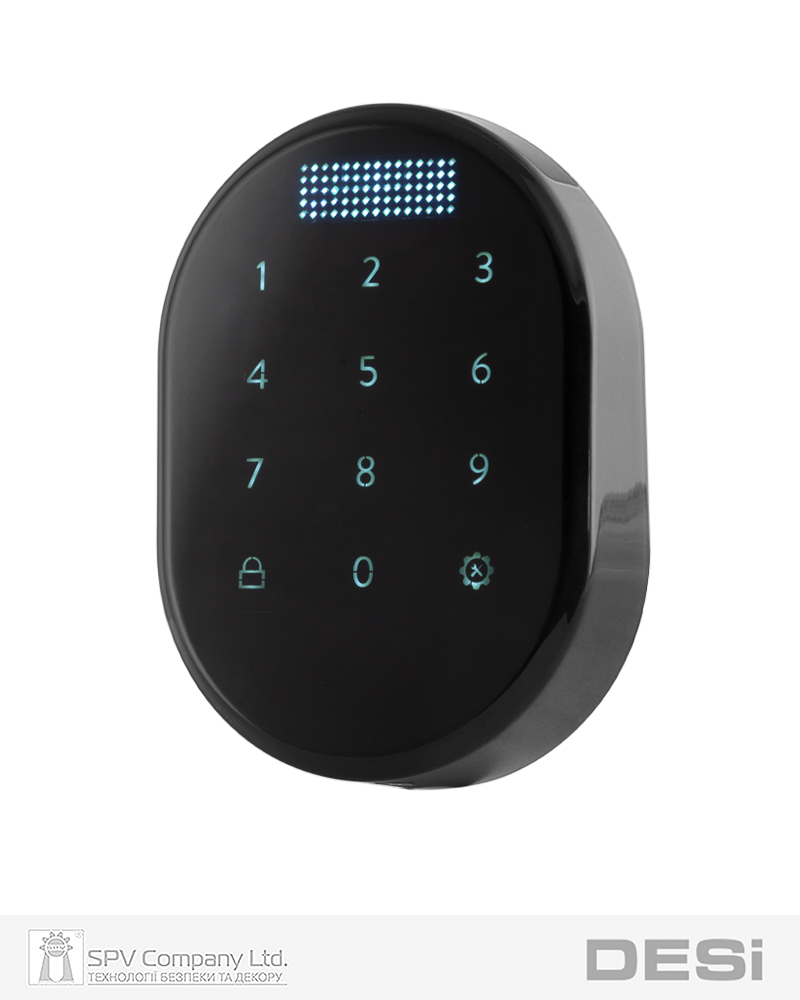 Фото Зчитувач електронний  DESi   Keypad чорний доступ за кодом в інтернет-магазині lock.ua